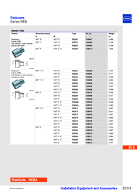 Thumbnail of document Data Sheet Reducer Series REB EN 20204